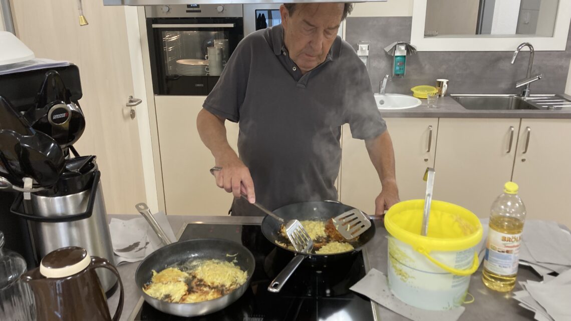 2. Treffen 14.07.2022 – Reibekuchen mit Lachs und Meerrettich
